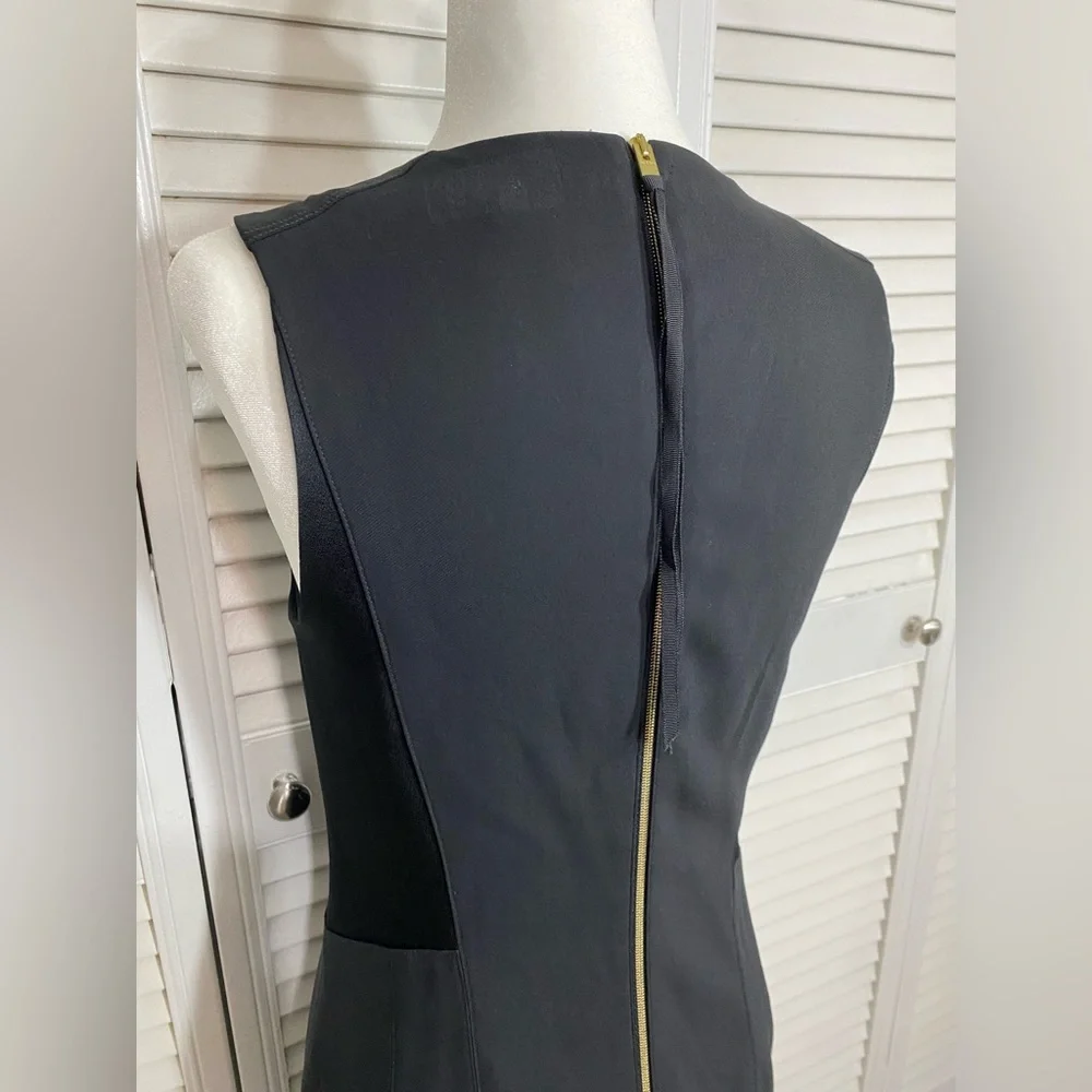 Size 4 Rag & Bone Sleeveless Little Black Dress w/ Side Paneling & Back Zipper - Picture 9 of 11